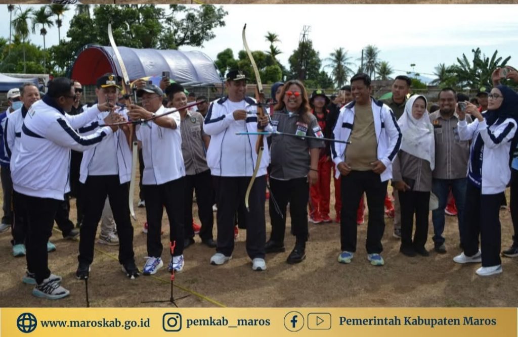 Maros Jadi Saksi Bidikan Emas: Bupati Maros, Chaidir Syam Resmi Buka Pra-Porprov Panahan Sulsel 2025