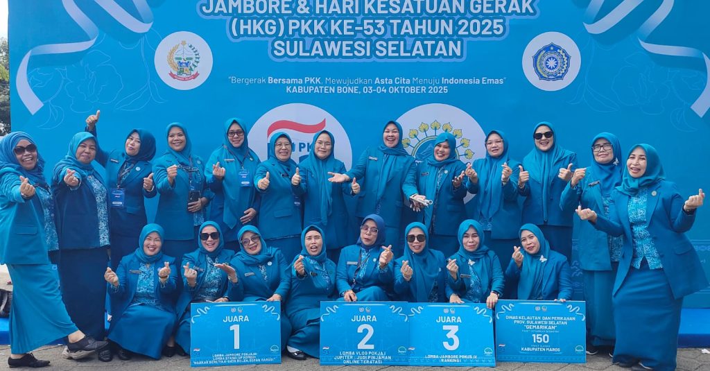 TP PKK Kabupaten Maros Raih Prestasi Gemilang di Jambore PKK Tingkat Provinsi Sulsel 2025