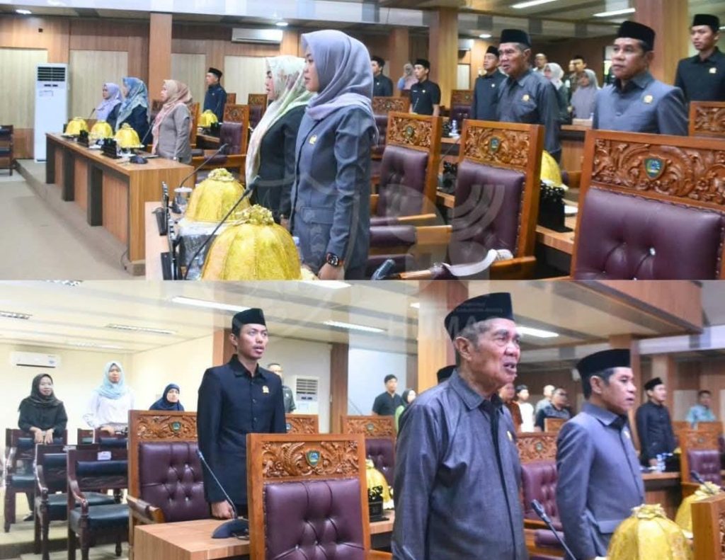 Ketua DPRD Kabupaten Maros, Muhammad Gemilang Pagessa Pimpin Rapat Paripurna Bersama Bupati