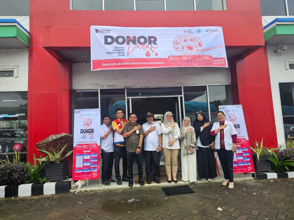 Pertamina, Hiswana Migas, dan PMI Gelar Donor Darah Serentak di 21 SPBU Sulawesi “Setetes Energi, Selamatkan Jiwa” Jadi Semangat HUT Pertamina ke-68