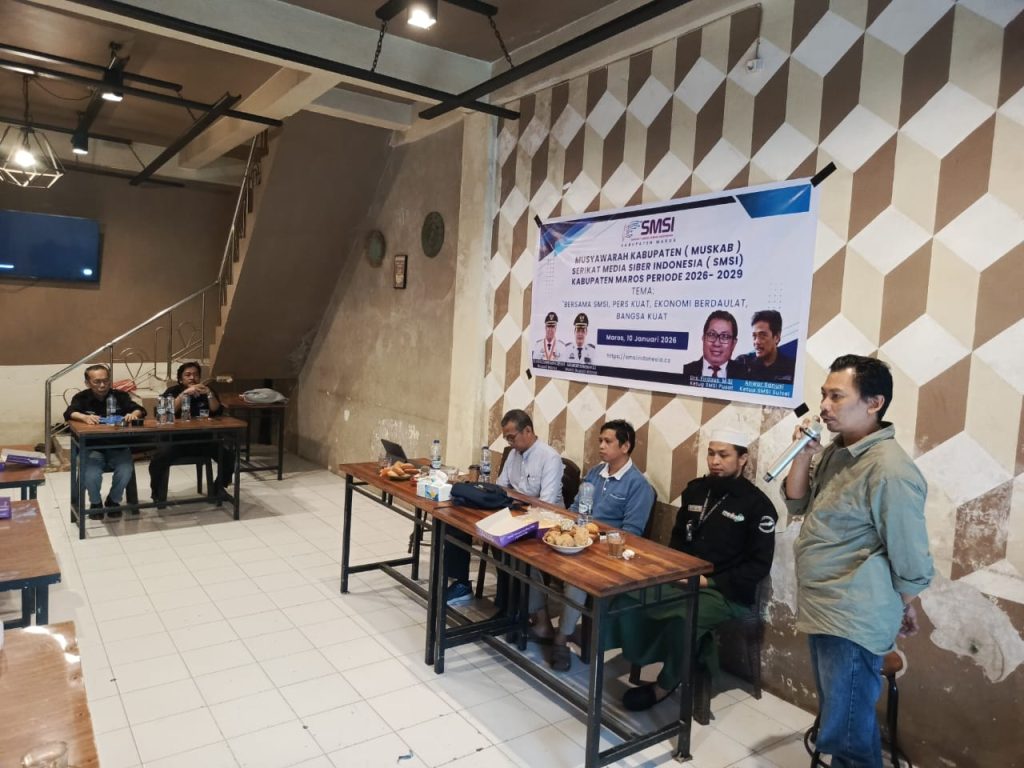 Terpilih Secara Aklamasi, Harmin Thomaru Resmi Pimpin SMSI Maros 2026–2029