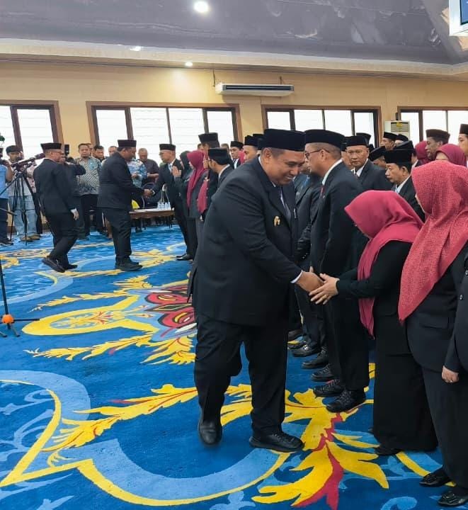 Bupati Maros Chaidir Syam Lantik 76 Pejabat Di lingkungan Pemerintah Kabupaten