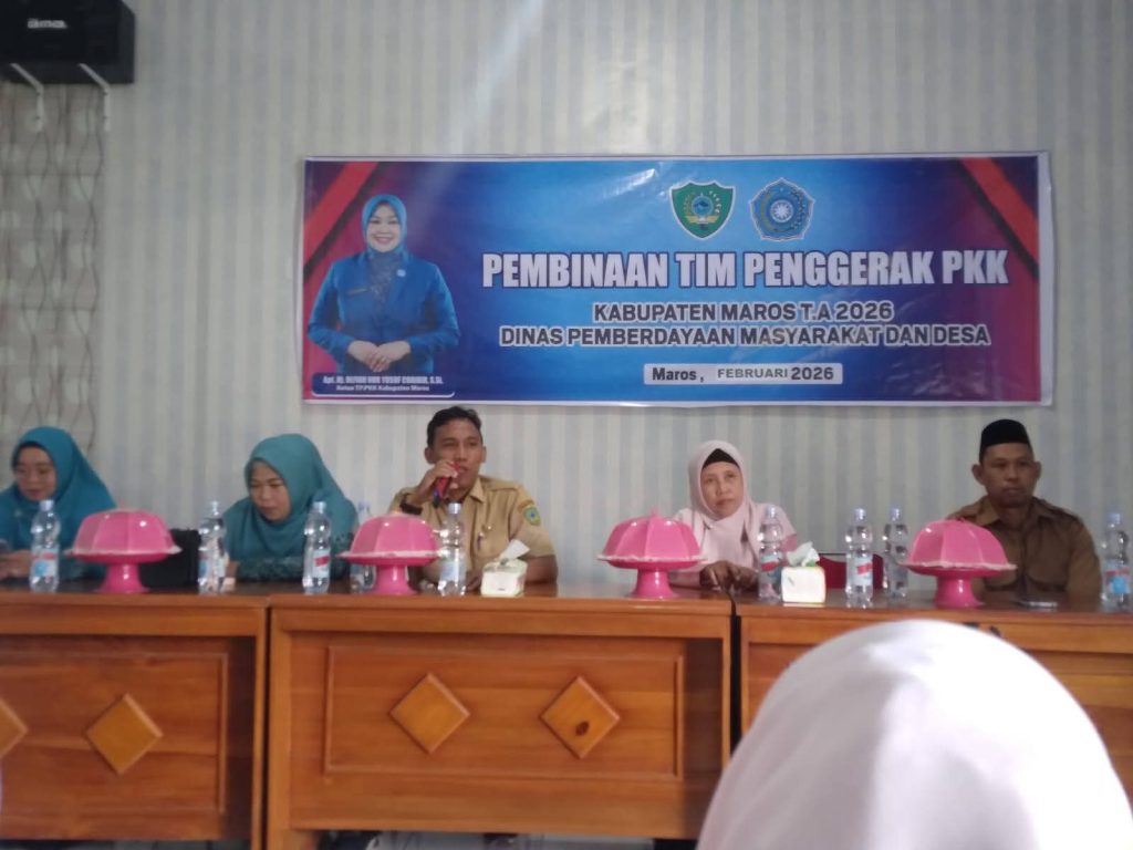 Sinergi Pemerintah Kecamatan dan Desa: Pembinaan TP PKK Kabupaten Maros Digelar di Botolempangan
