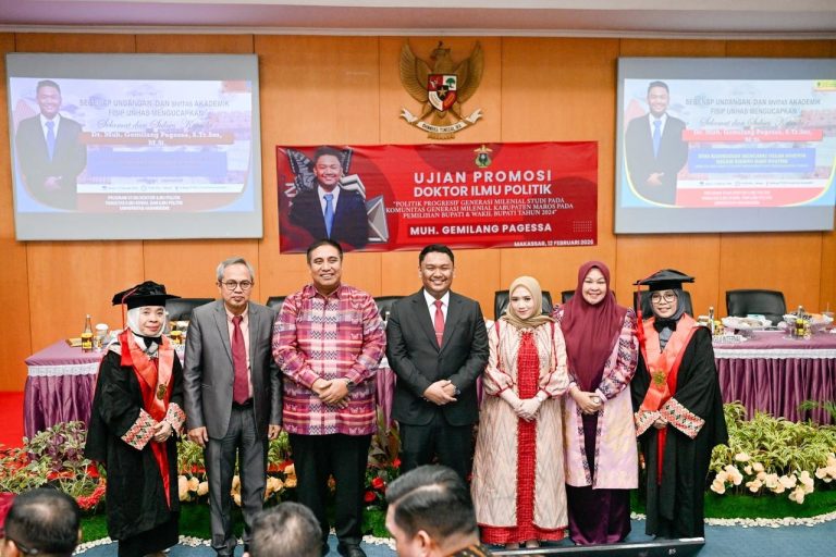 Pemerintah Kabupaten Maros Ucapkan Selamat Kepada Ketua DPRD Maros Muh.Gemilang Pagessa, S.Tr.Sos., M.Si Atas Gelar Doktor Bidang Ilmu Politik Di Unhas