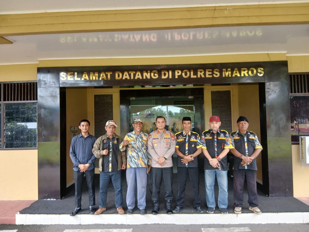 Pererat Sinergi di Bulan Ramadan, LSM GMBI Distrik Maros Gelar Audiensi Bersama Kapolres