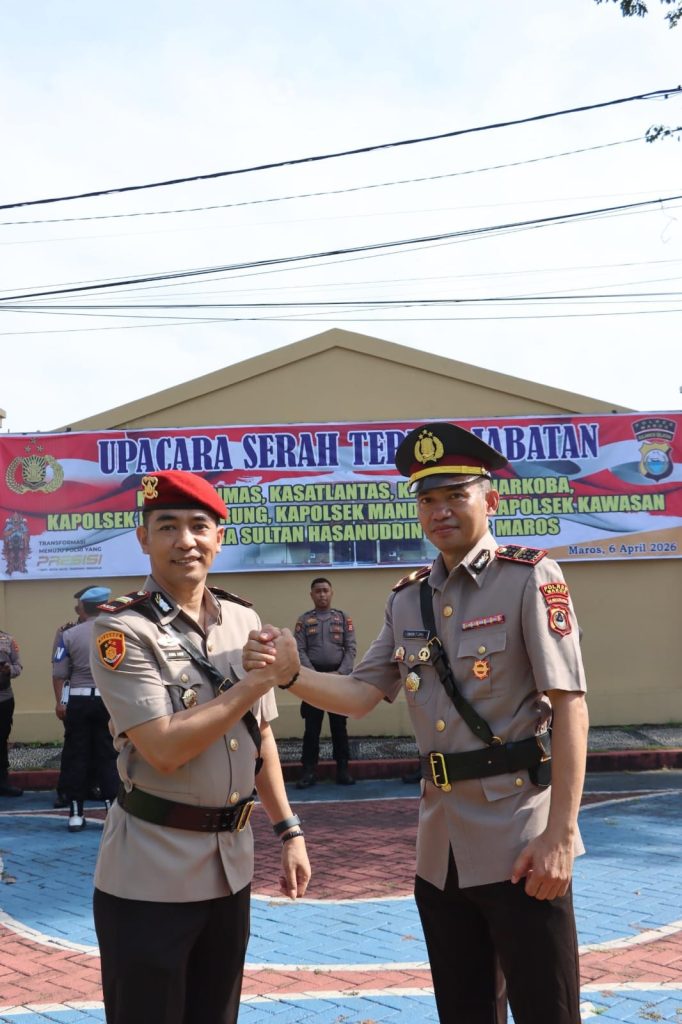 Iptu Asri Arif Resmi Menjabat Kasat Narkoba, Kapolres Maros Tekankan Inovasi Pelayanan