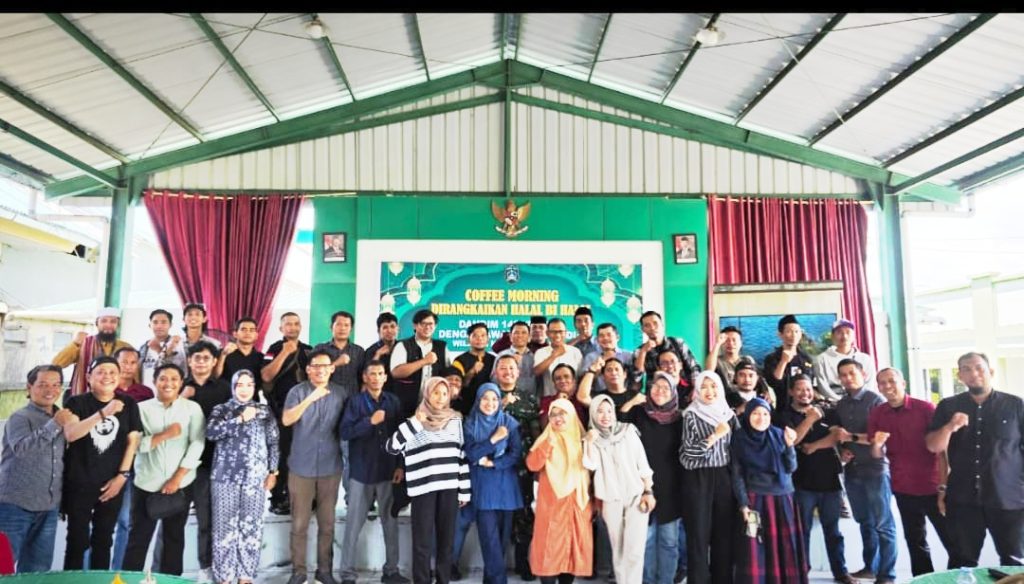Perkuat Sinergi, Kodim 1422/Maros Gelar Coffee Morning dan Halal Bihalal Bersama Insan Pers