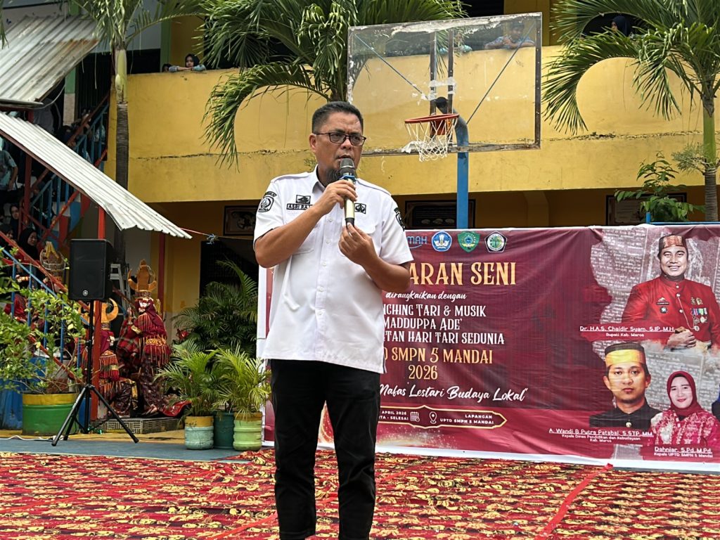 SMPN 5 Mandai Luncurkan Seni Budaya “Madduppa Ade”, Wujud Pelestarian Budaya Lokal di Sekolah
