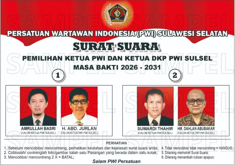 Menjelang Konferprov, PWI Sulsel Bersiap Pilih Nahkoda Baru: Dua Kandidat Harian Fajar Siap Pimpin ‘Rumah Besar’ Insan Pers