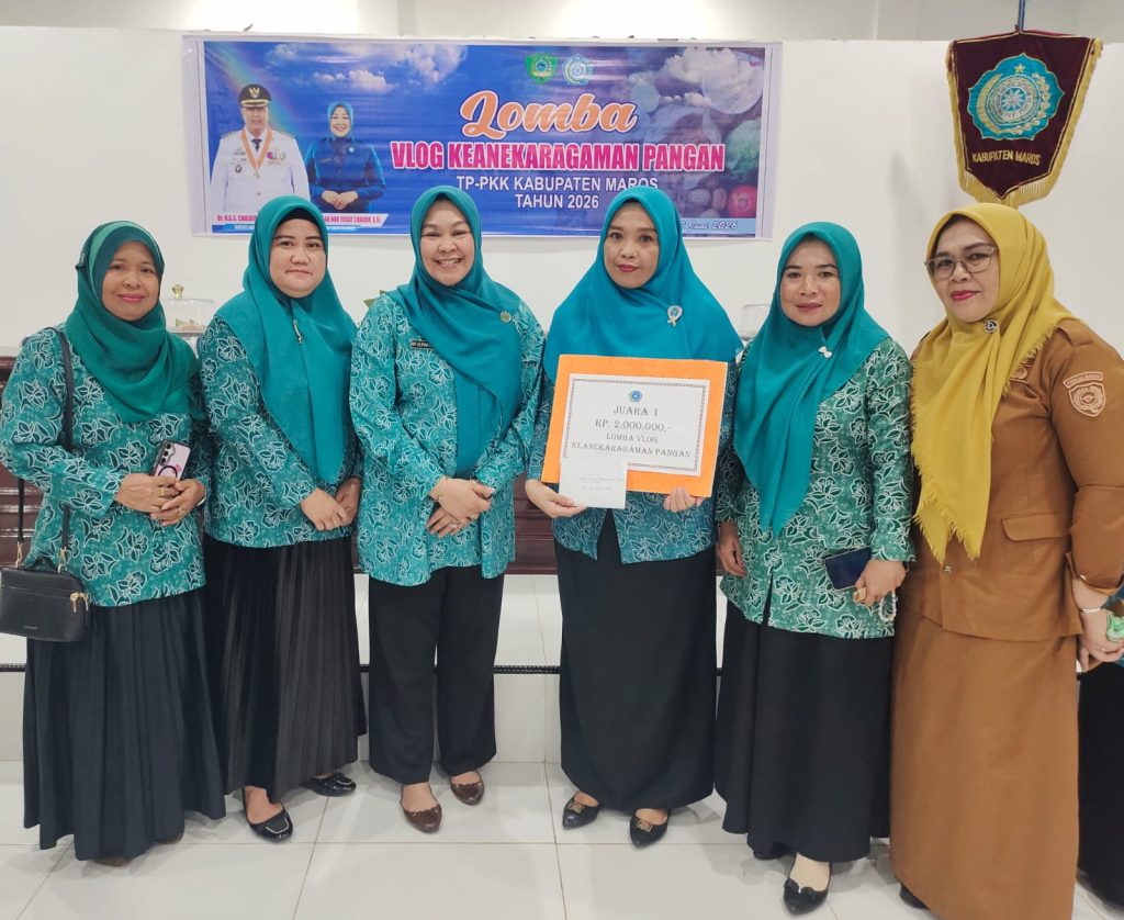 Dorong Pemanfaatan Pekarangan dan Cegah Stunting, TP-PKK Kabupaten Maros Gelar Lomba Vlog Keanekaragaman Pangan