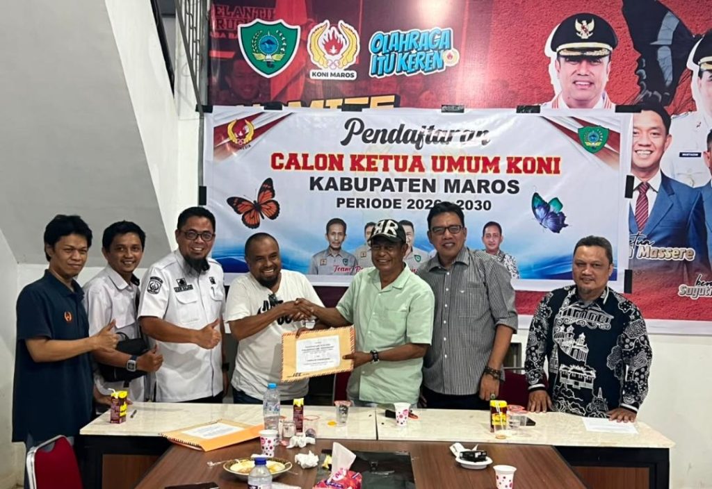 Asri Rajab Resmi Ambil Formulir Calon Ketua Umum KONI Maros Periode 2026–2030