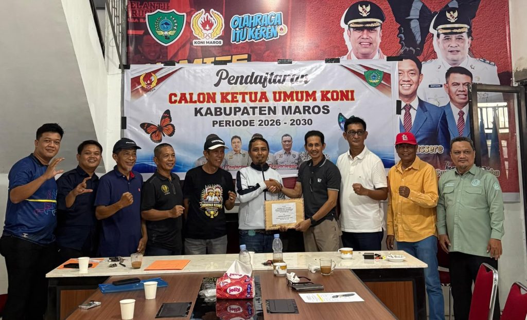Chaerul Syahab Resmi Ambil Formulir Pendaftaran Calon Ketua Umum KONI Maros Periode 2026–2030