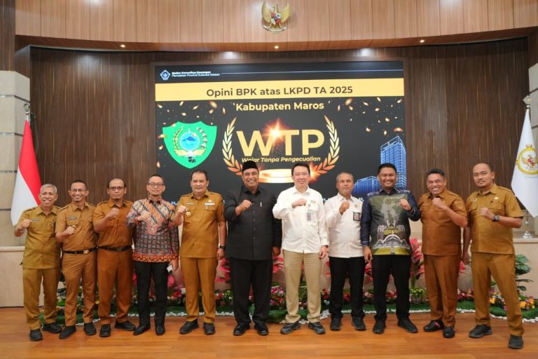 Luar Biasa! Pemkab Maros Raih dan Pertahankan Opini WTP 14 Kali Berturut-turut dari BPK RI