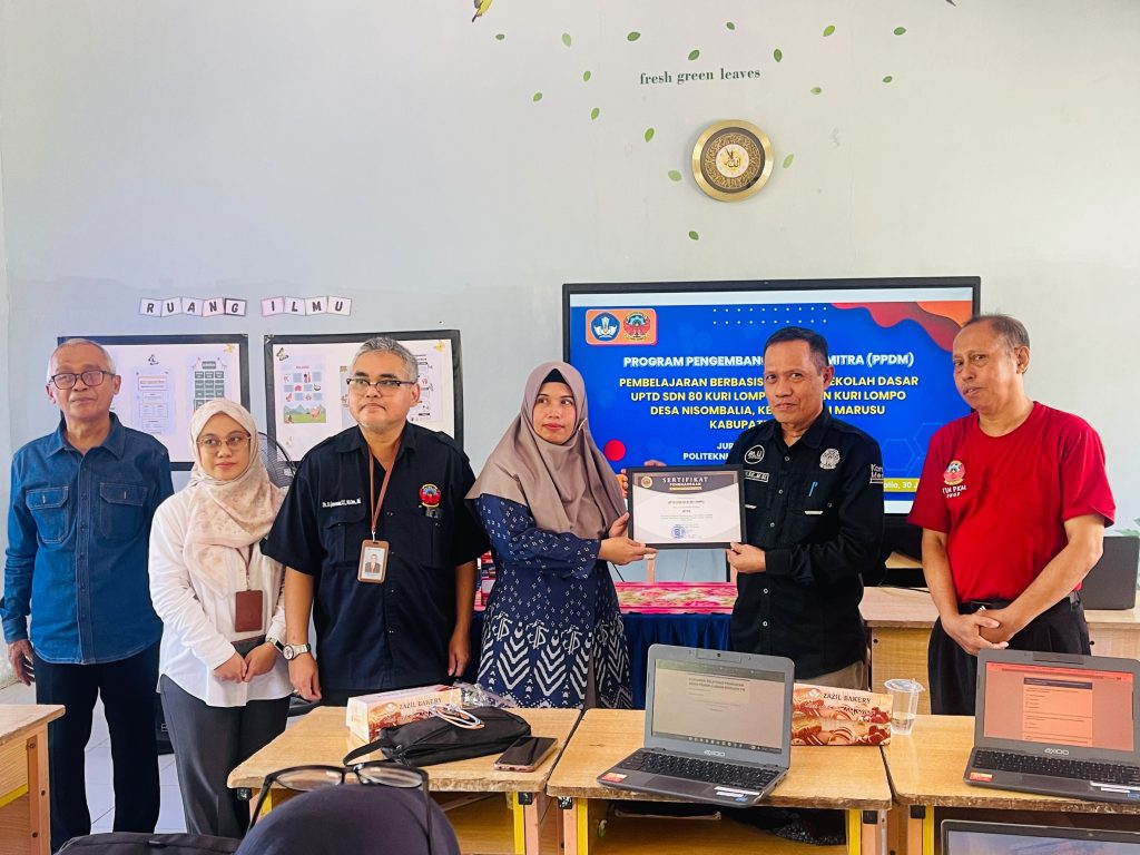 Politeknik Negeri Ujung Pandang Perkuat Kompetensi Guru melalui Program PPDM di UPTD SDN 80 Kuri Lompo