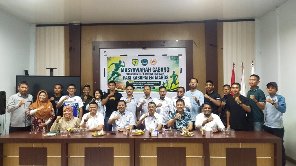 Gelar Muscab 2026,A.Takdir Terpilih Sebagai Ketua PASI Kabupaten Maros