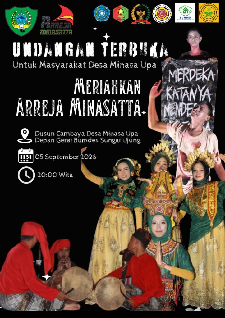 Catat Tanggalnya!! Pemerintah Desa Minasa Upa Bersiap Gelar Panggung Kreasi Anak Negeri Bertajuk “ARREJA MINASATTA”